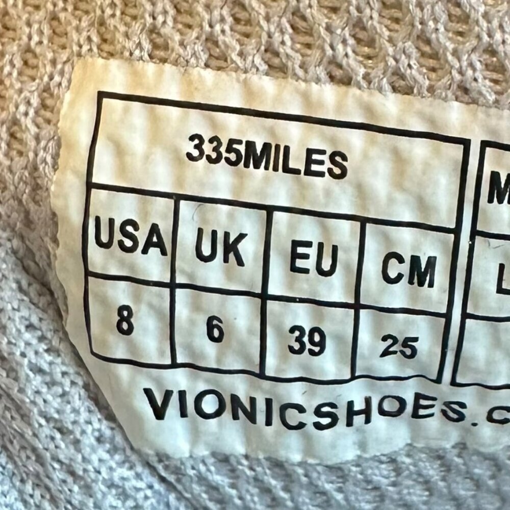 Vionic 335 Miles White Tennis Shoes Sneakers Athletic Athleisure Comfort Size 8 - Picture 12 of 12